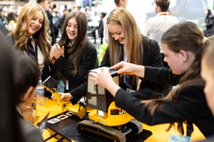 Students have fun at The Big Bang Fair held at the NEC