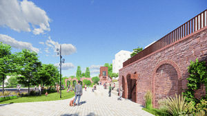 An artist impression of the new park