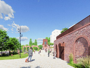 An artists impression of the new park