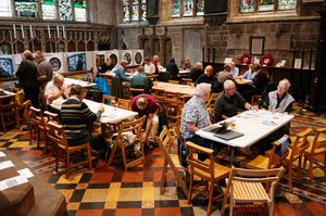 Shrewsbury and West Shropshire CAMRA Beer and Cider Festival at St Mary's Church, Shrewsbury..