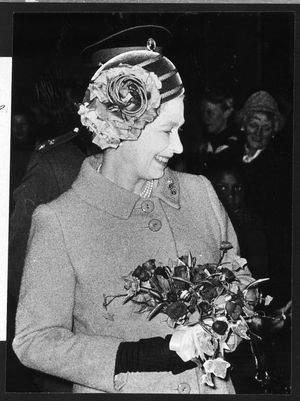 The Queen at Tern Hill Barracks in 1981