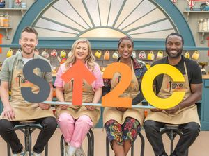 Chris Ramsey, Rosie Ramsey, Scarlette Douglas and Stuart Douglas will go head-to-head in the first episode of the new series of The Great Celebrity Bake Off for Stand Up To Cancer (Channel 4/Mark Bourdillo /Love Productions/PA)