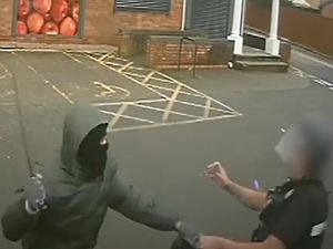 Supporting image for story: WATCH: Duo jailed after guards threatened with machetes in terrifying robberies