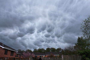Star reader Bob Owen took this picture of the dark clouds over Telford. The rare clouds appear when thunderstorms are in the air.