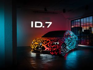Supporting image for story: Volkswagen ID.7 revealed as electric saloon with range of up to 435 miles