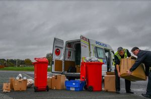 Vince Parker, volunteer police support officer and cadet leader (right) and Donald Goudi, volunteer police support supervisor (left)