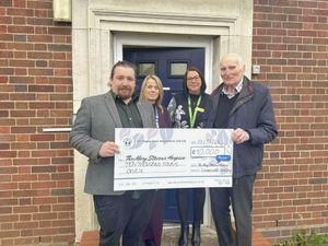 Supporting image for story: Stourbridge hospice receives early Christmas gift
