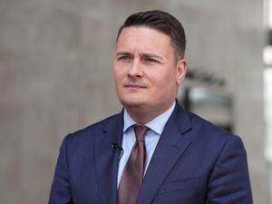 Health Secretary Wes Streeting doing media interviews outside BBC Broadcasting House in London, after appearing on the BBC One current affairs programme, Sunday with Laura Kuenssberg