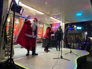 The Christmas lights switch on in Oldbury. Photo: Sandwell Council