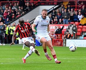 Albert Adomah scored Walsall's fourth goal against Tranmere Rovers last weekend.