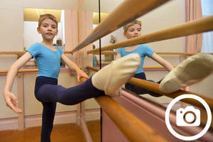 Supporting image for story: Shropshire schoolboy Lewis pirouettes into prestigious dance school