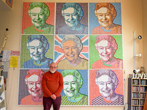 Supporting image for story: Home wanted for pop art take on Queen's Jubilee made of 30,000 used stamps