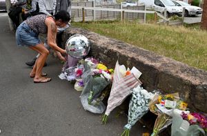 DUDLEY COPYRIGHT NATIONAL WORLD TIM THURSFIELD -07/08/25Tributes at the scene of the tragic car accident, which killed three people on the junction of Clarence Street and Highgate Street, Upper Gornal.