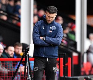 Mat Sadler looks on as his side suffer a second successive defeat.
