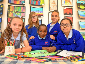 Supporting image for story: Watch: Pupils show off their skills at reception and exhibition at Wolverhampton Art Gallery