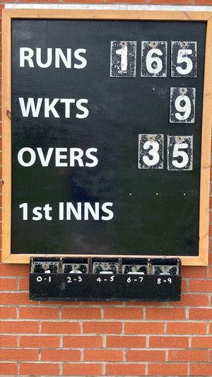 Calverhall final score having been put into bat by St George's