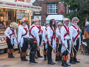 The Morris dancers prepare for their performance. Photo: Ian Knight / Z70 Photography
