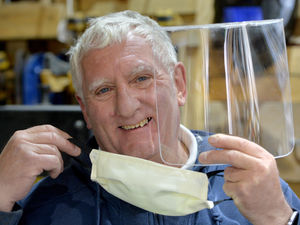 Supporting image for story: Bob the Cannock builder making hundreds of masks and visors for NHS