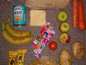 Supporting image for story: ‘Mean’ food parcel was sad and depressing, says mother