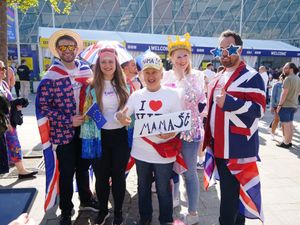 Supporting image for story: Thousands of Eurovision fans create colourful spectacle at grand final