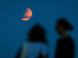 The Moon will first start to drift into the Earth's shadow at around 4.30pm