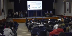 Players also attended sessions about progressions into apprenticeships, foundation studies and higher education. Photo: Keele University.