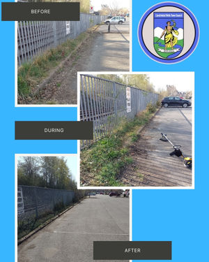 Llandrindod Wells Town Council's new caretaker, Jerry, has done some excellent work
