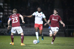 Northampton v Walsall match action (pic Owen Russell)