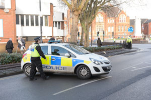Police cordon off part of Bradford Place