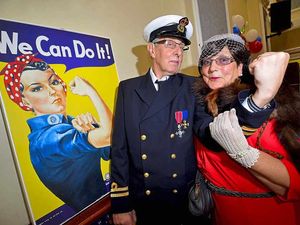 Supporting image for story: V spells Victory for Sandwell 1940s night