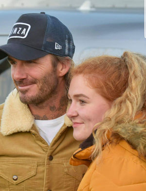 Getting up close with David Beckham