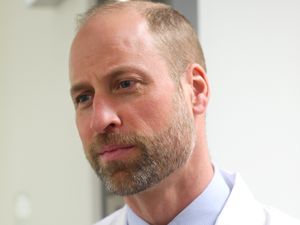 Supporting image for story: William told he is ‘doing a great job’ handling mouse sample during lab visit