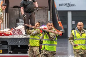 The Army played a huge part in getting the hospital ready
