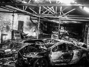 Supporting image for story: PICTURED: Overnight Willenhall factory unit blaze believed to be arson attack