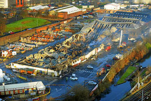 Supporting image for story: Aftermath of huge Wolverhampton fire at Carvers