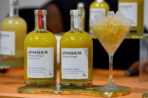 Unique products were available to buy, like this mixture of ginger and pineapple