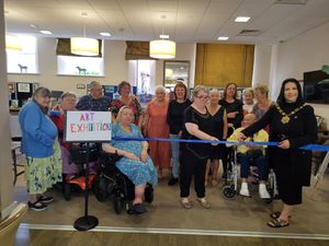 Supporting image for story: Mayor of Telford opens art exhibition by residents