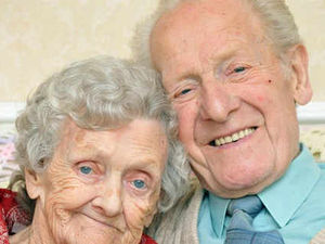 Supporting image for story: Couple celebrate their platinum wedding anniversary