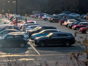 The Frankwell Main car park at 5pm on Monday, November 3, 2025. Picture: LDRS