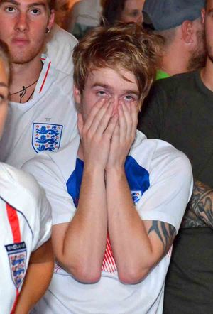 England fans in Cannock