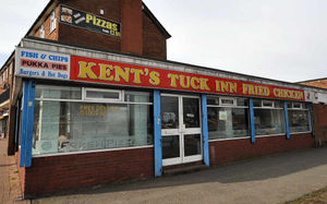 Kent's Tuck Inn Fried Chicken, at the Arcade, Upper Gornal.