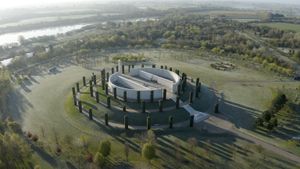 The Armed Forces Memorial at the National Memorial Arboretum