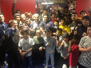 Amir Khan was given a warm welcome at the boxing club