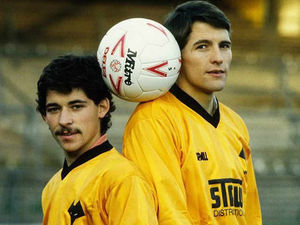 Supporting image for story: From the archive - Bully and Thommo sign