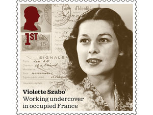 The new Royal Mail stamp honouring Violette Szabo, a courageous WWII heroine who made the ultimate sacrifice in the fight for freedom (Royal Mail)