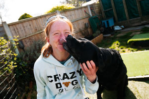 Tasha Robinson with Loki