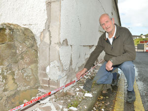 Supporting image for story: Couple shocked as car smashes into Telford house - with pictures