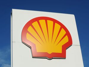 A Shell petrol station sign