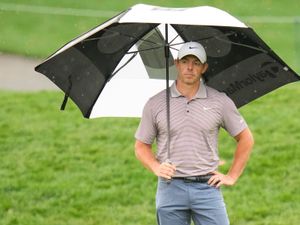 Supporting image for story: Rory McIlroy holds Players Championship lead as final round suspended