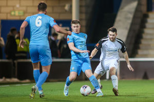 Luke Burke for Telford stopping every attack his way (Ashley Griffiths)